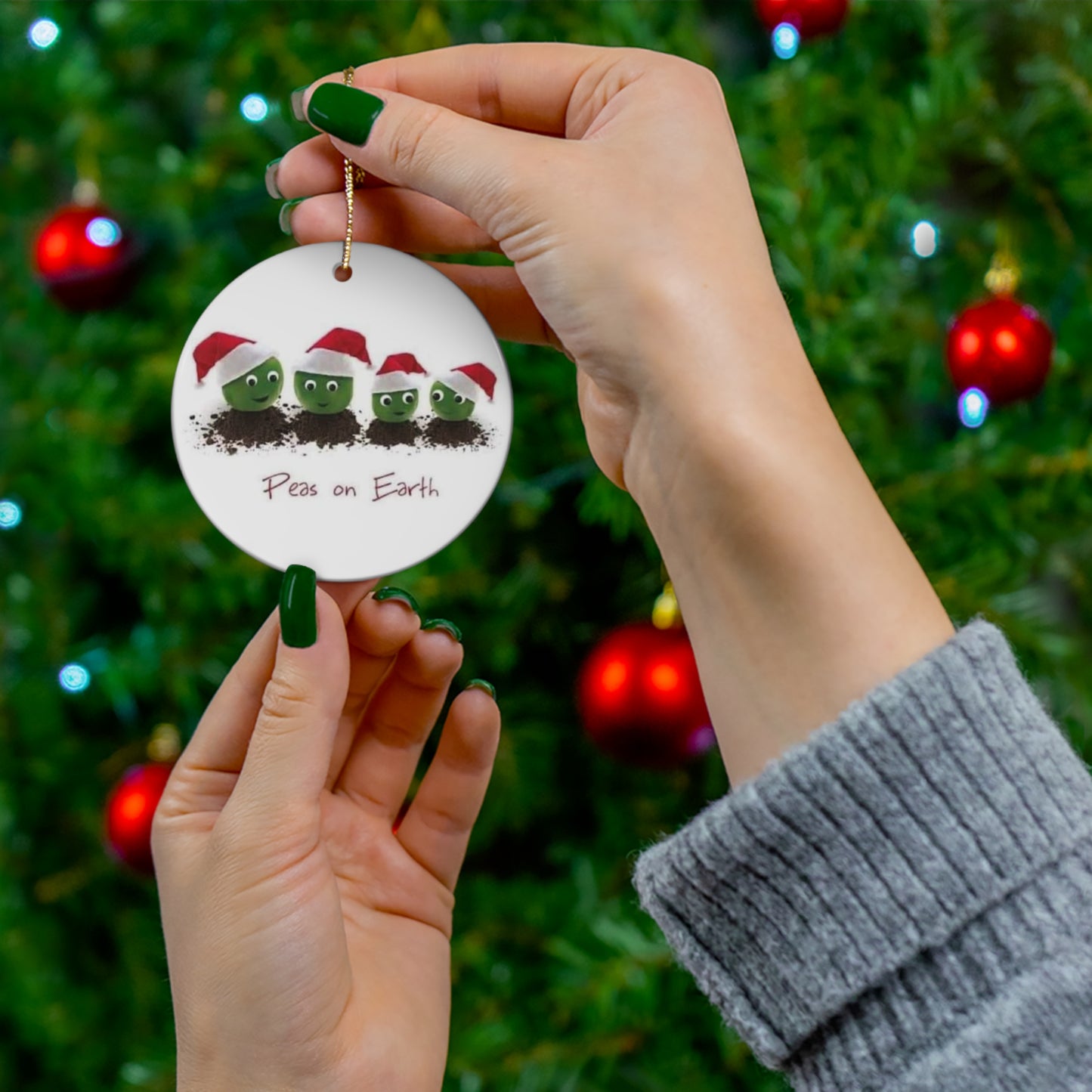 A Christmas Peace Ceramic Ornament